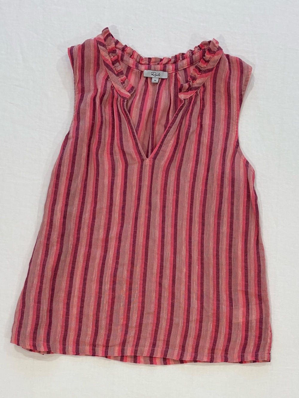 Rails Pink and Red Striped "Christy" Tank, Cabana Stripe